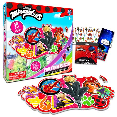 Buy Zagtoon Miraculous Ladybug Jigsaw Puzzle for Kids - Bundle with 28 ...
