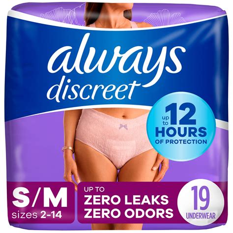 Always Discreet Adult Incontinence & Postpartum Underwear For Women ...