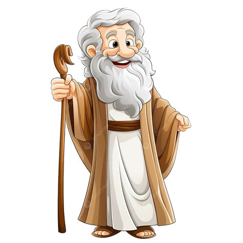 Personagem De Desenho Animado Da Bíblia Abraão PNG , Clipart Da Bíblia ...