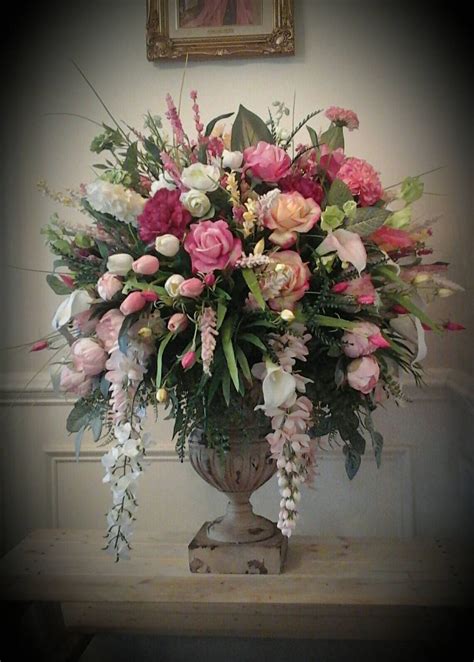 Floral Arrangement Tall Pastel Luxury Floral Centerpiece | Large flower ...