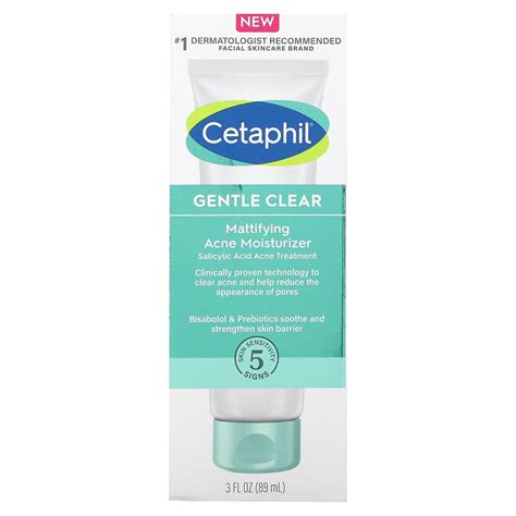 Cetaphil, Gentle Clear, Mattifying Acne Moisturizer, 3 fl oz (89 ml)