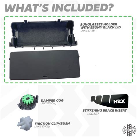 Sunglass Holder Retrofit Kit for Land Rover Defender L663 - Ebony Blac – Powerful UK