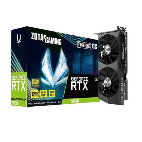 ZOTAC Gaming GeForce RTX 3060 Twin Edge OC 12GB - 192-bit GDDR6 - Thre ...