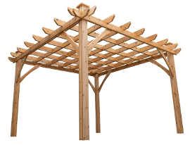 Cedarshed 12X12 Shuswap Pergola [PG1212] | Free Shipping