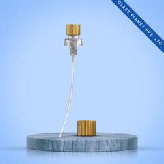 50ml Cube Perfume Bottle with Golden Pump & Cap | Glass Planet – Glass ...