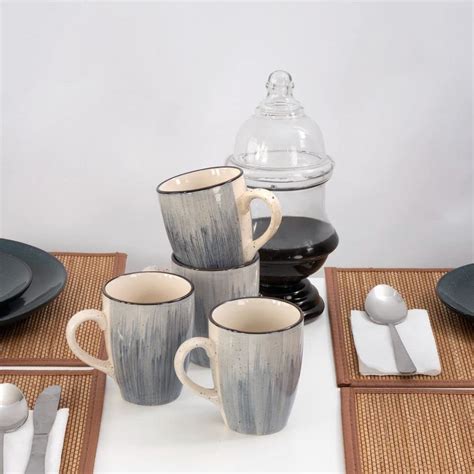 Buy Wakefit Grey Sky Stoneware Coffee Mug | for Hot & Cold Coffee, Milk ...