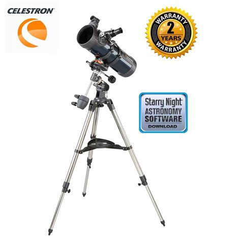 Black ALUMINIUM IRON Celestron 31042 AstroMaster 114 EQ, 48% OFF