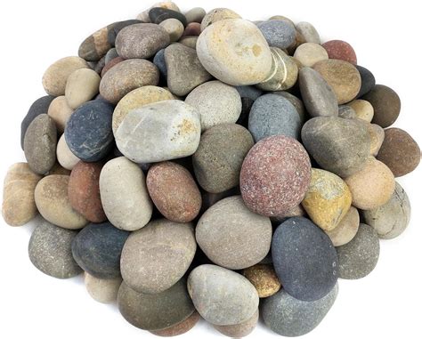 Amazon.com: FANTIAN 20 lbs Large River Rocks for Outdoor Landscaping, 3 ...