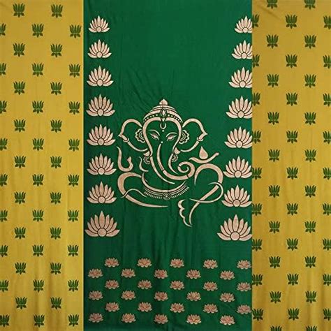 Talambralu Lotus Design Shiny Soft Satin Fabric Backdrop Cloth for ...
