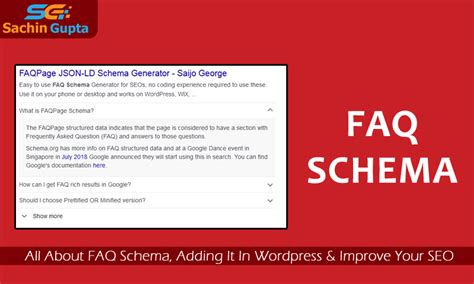 How to Add FAQ Schema In Wordpress for Improve SEO - Sachin Gupta