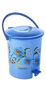 Kuber Industries 2 Pieces Plastic Dustbin Garbage Bin with Handle, 10 ...
