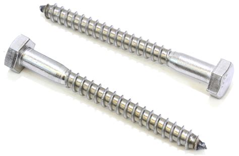 Bolt Dropper Heavy Duty 1/4" x 2-1/2" Stainless Hex Lag Bolt Screws for ...