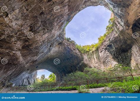 Devetashka Cave with Holes on the Ceiling Stock Image - Image of giant, mystic: 257564855