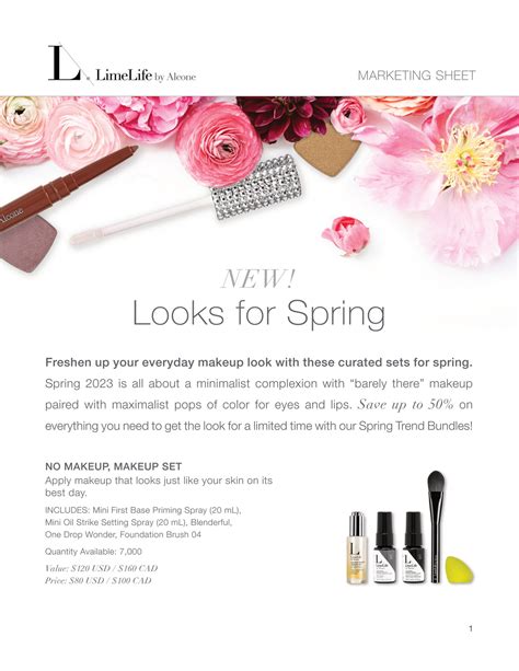 LimeLife by Alcone - LimeLife 2023 Spring Trend Bundles Marketing Sheet ...