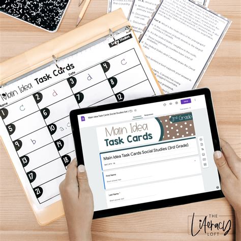 Main Idea Task Cards 的图像结果