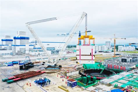 海阳市政府 政务要闻 海阳核电3号核岛“千吨级”模块吊装就位 核电二期工程实现第一个里程碑节点