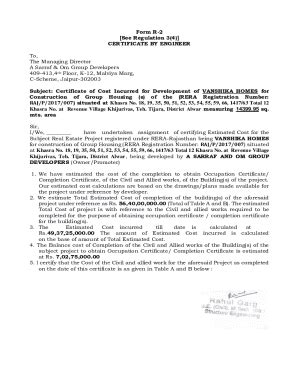 Fillable Online Rera Regulations Form No. 1, 2 & 3 Fax Email Print ...