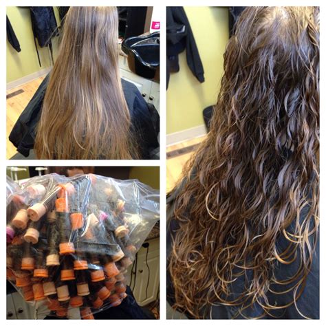 Spiral perm for beach wave hair orange beige n purple rods -dani | Hair ...