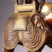 Buy Brass Superfine Antique Brown Ambari Elephant with trunk up statue ...