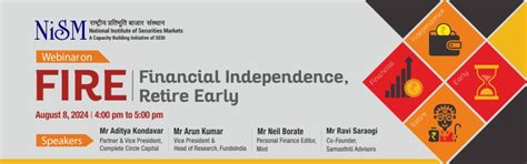Webinar on ‘FIRE: Financial Independence, Retire Early’ - National ...