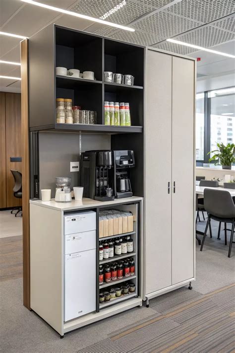 21+ Inspiring Office Coffee Bar Ideas in 2025 | Office coffee bar ...