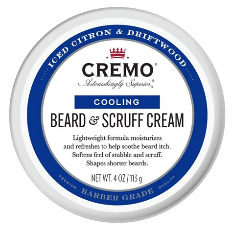Cremo Beard & Scruff Cream, Cooling Softener Oil for Growth, 4 oz ...