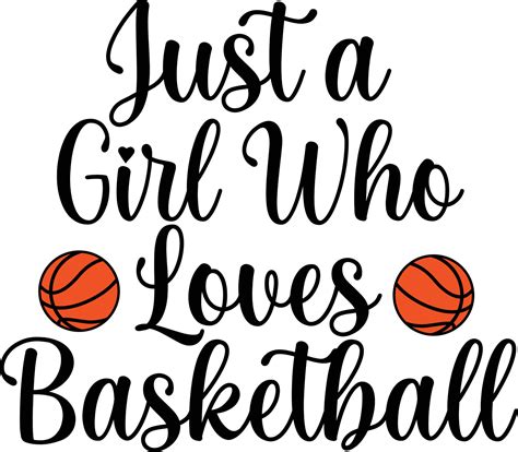 Just a girl who loves Basketball T-shirt Design 23892897 Vector Art at ...