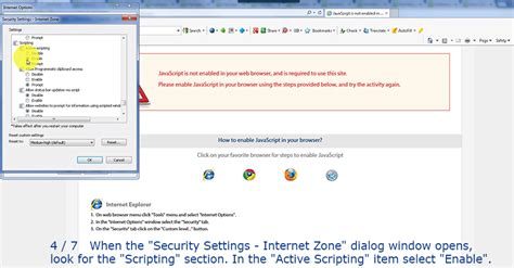 How to Turn On JavaScript On IE 的图像结果