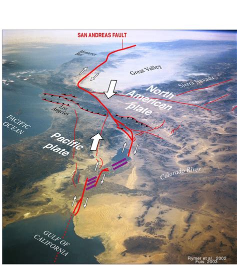Map Of An Area Of The San Andreas Fault – MUCMV