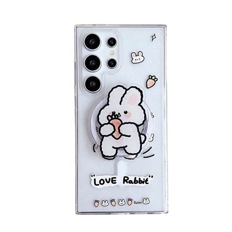 Cute Rabbit Acrylic Magnetic Case - Samsung – Peeperly