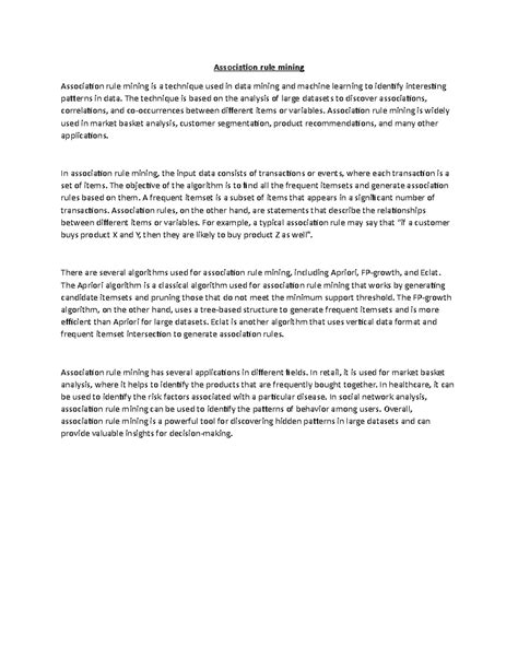 Association rule mining - Association rule mining Association rule ...