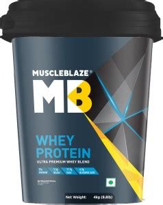 MUSCLEBLAZE 100% Whey Protein, Ultra Premium Whey Blend Whey Protein ...
