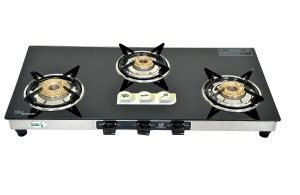 Kraft Italy LEXUS SS 3 BURNER GAS STOVE Glass Manual Gas Stove Price in ...