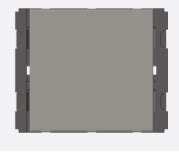 Norisys Cube Vertical Palm Switch 16A 1 way Single Pole 2 Module V5160 01