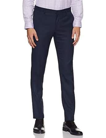 Amazon Brand - Symbol Men's Slim Dress Pants (SY-SS19-MFT-018_Blue_38 ...