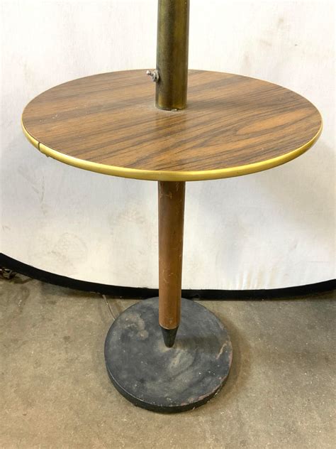 At Auction: Mid Century Modern Floor Lamp Table