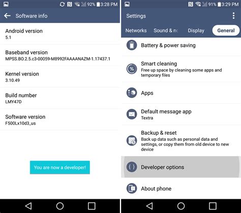 Image result for LG 5.1 Unlock Developer Mode