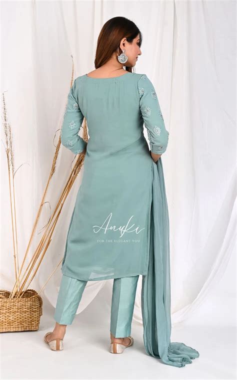 Sage Green Kurta Set – Anuki.in