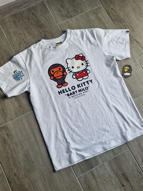 bape x hello kitty | Women's workout top, Bape t shirt, Shirts