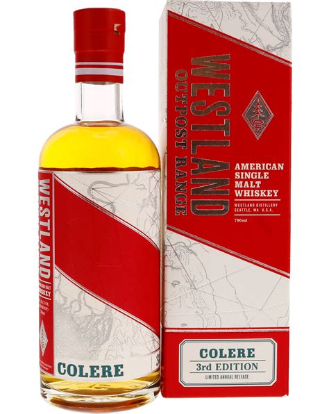 WESTLAND WHISKEY SINGLE MALT OUTPOST RANGE COLERE 3RD EDITION WASHINGT ...
