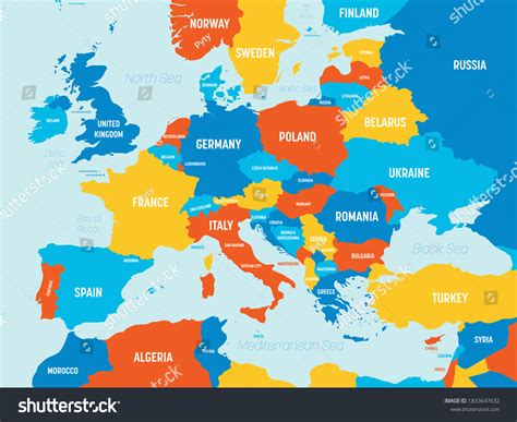 Europe Map Countries High Resolution