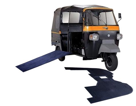 PRMATE Compatible With Ape Auto Rickshaw Rubber Passenger Car Mat Set ...