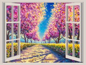 COLOR SOLUTION 92 cm x 62 cm Waterproof Nature Vinyl Wallpaper Price in ...