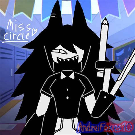 Miss Circle Fanart (Unshaded) by AndreiFoxes10 on DeviantArt
