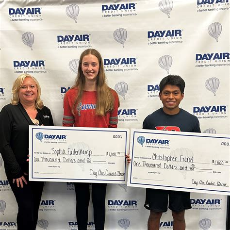 Day Air Credit Union Awards Two $1,000 Scholarships to Area Students ...