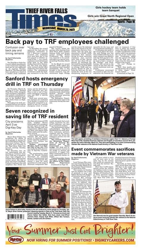 March 29, 2023 | Thief River Falls Times & Northern Watch – Official Page