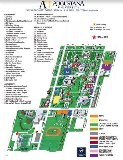 Augustana College Campus Map - Map Of Rose Bowl