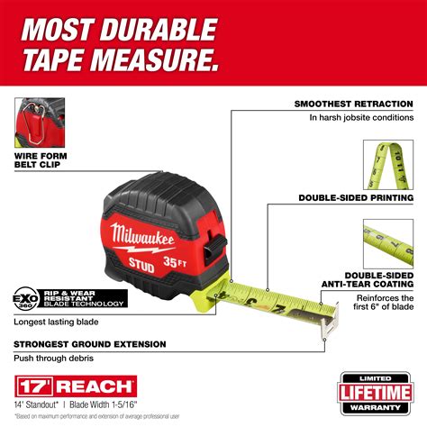 35ft STUD™ Tape Measure | Milwaukee Tool