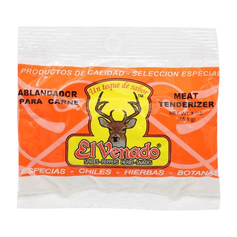 El Venado Meat Tenderizer STF9 3oz | Unseasoned Meat Tenderizer Powder ...