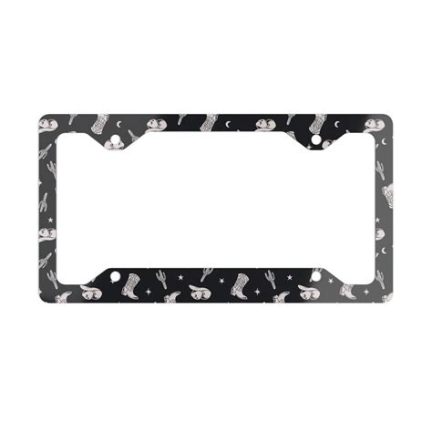 Car Accessories for Men Western License Plate Frame Cowboy Western Theme Boho Car Accessories ...